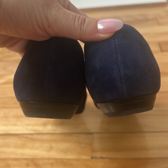 Eileen Fisher blue Flute Suede Flats size 6 mules slip-on - Picture 8 of 8